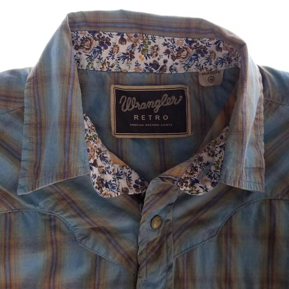 "SOLD ONLINE" Wrangler RETRO M Snap Flip Cuff L/S - Picture 6 of 8